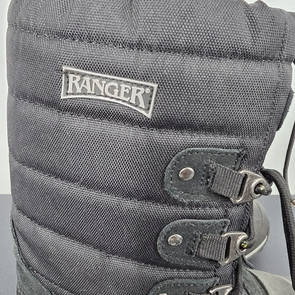 Ranger Men's Size 6 Winter Boots Black Tundra II Waterproof Insulated Snow